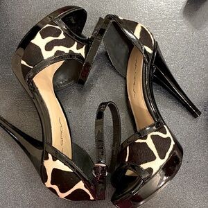 NWOT VIA SPIGA Calf Fur Stilettos
